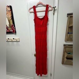 show me your mumu long dress skinny straps